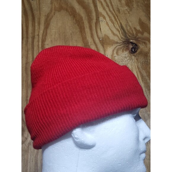 Canada Goose  Arctic Disc Ribbed Toque Beanie Red @E5 unisex - Picture 5 of 12